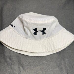 Under Armour Golf Bucket Hat White LG/XL Performance Sun Protection